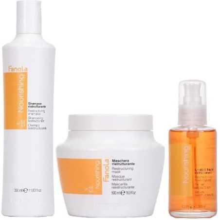 Fanola Nourishing Kit Shampoo e Maschera e Cristalli Liquidi