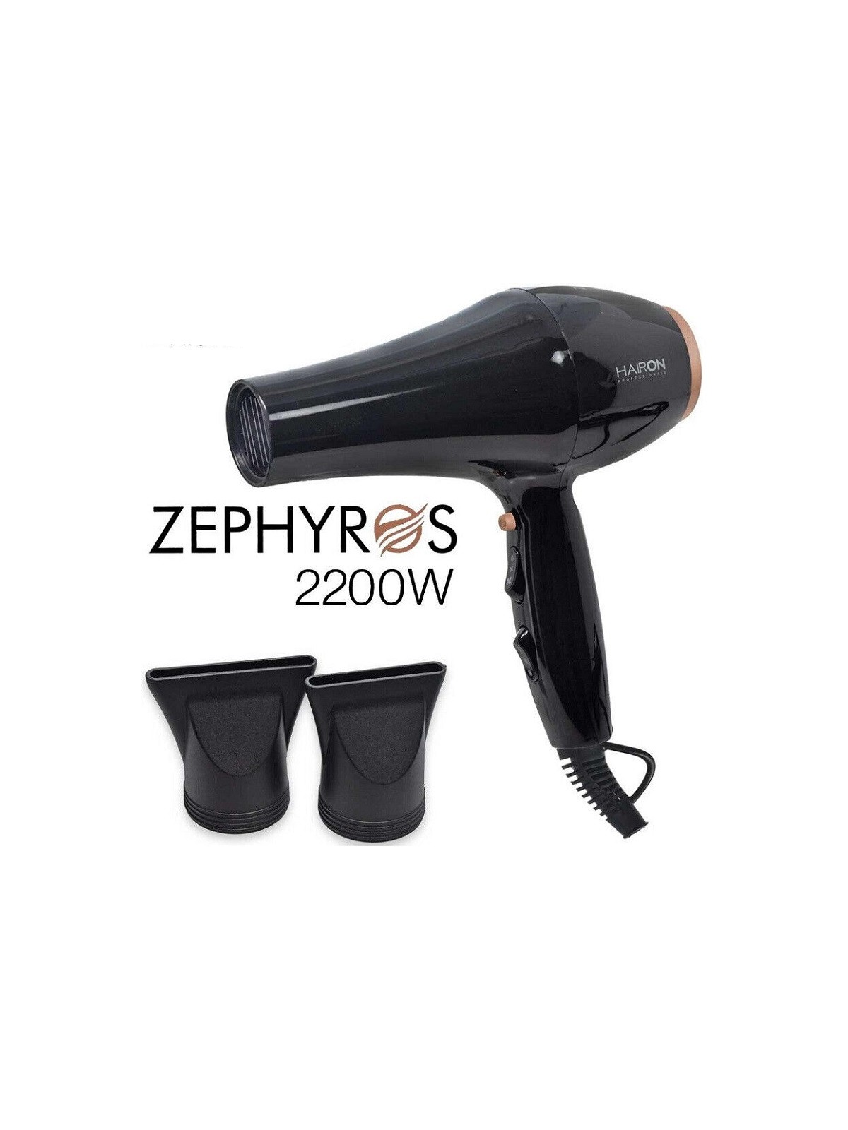 Hairon Zephyros Asciucapelli Professionale 2200 watt |HAIRON