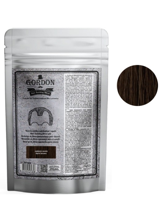 Gordon Ricarica Fibre Infoltenti per Diradamenti e Calvizie Castano Scuro 25gr |GORDON