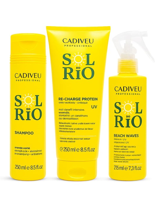 Cadiveu Sol Do Rio Kit Solare Shampoo 250ml + Maschera 250ml + Spray 215ml |CADIVEU PROFESSIONAL