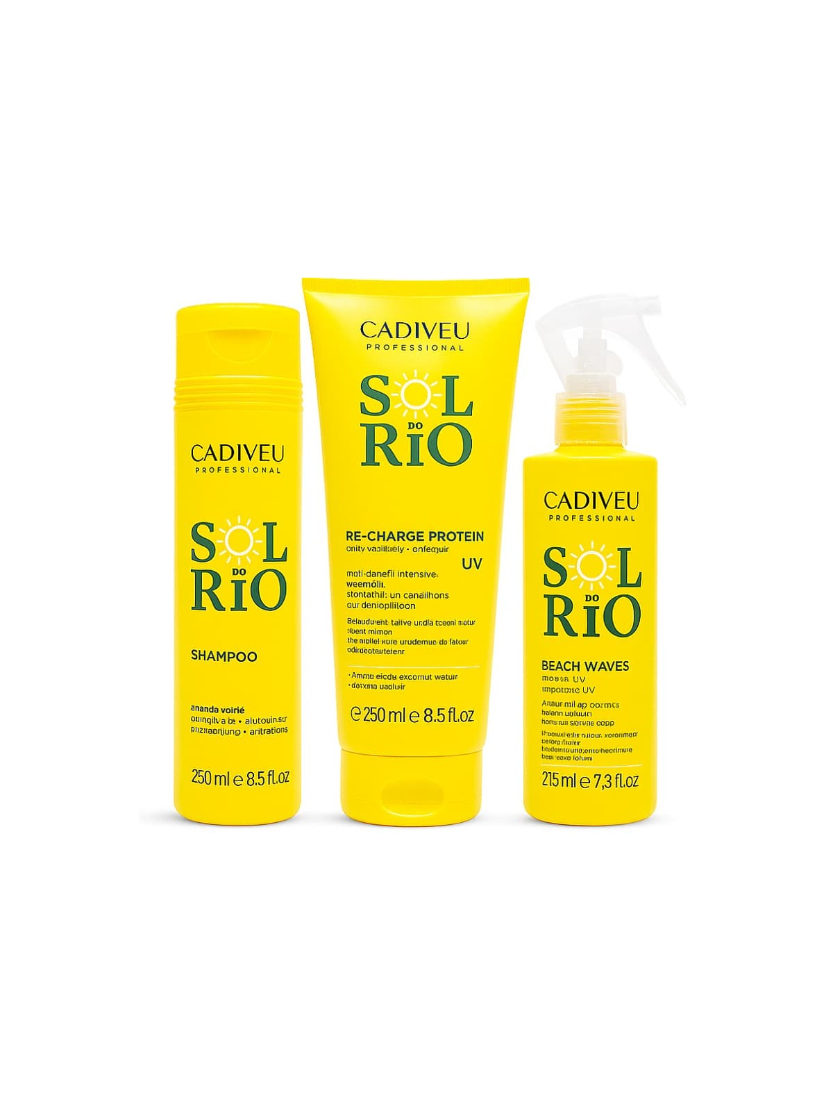 Cadiveu Sol Do Rio Kit Solare Shampoo 250ml + Maschera 250ml + Spray 215ml |CADIVEU PROFESSIONAL