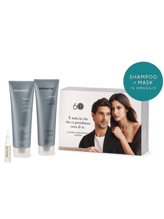 Medavita Lotion Concentree Homme Kit Fiale Shampoo Conditioner |MEDAVITA cura dei capelli