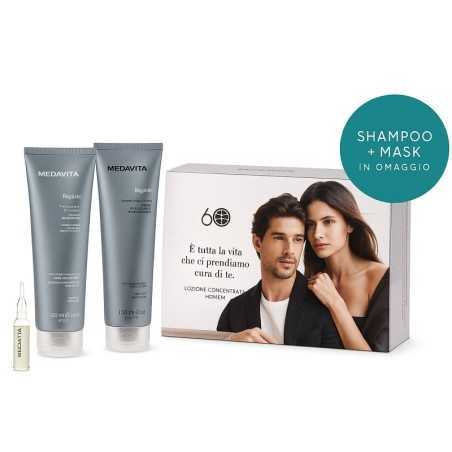 Medavita Lotion Concentree Homme Kit Fiale Shampoo Conditioner
