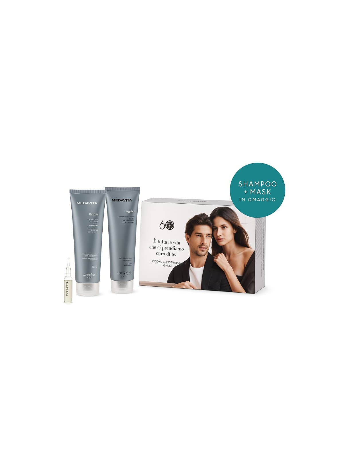 Medavita Lotion Concentree Homme Kit Fiale Shampoo Conditioner |MEDAVITA cura dei capelli