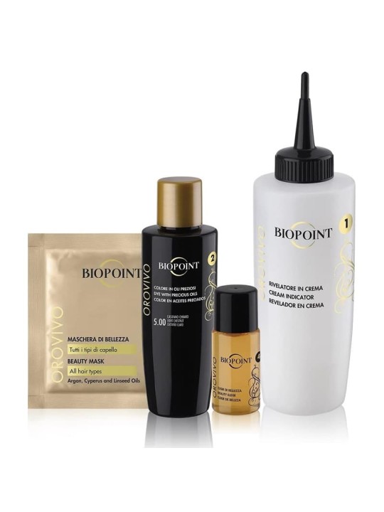 Biopoint Orovivo Elisir di Colore Kit Colorante 5.00 Castano Chiaro |BIOPOINT