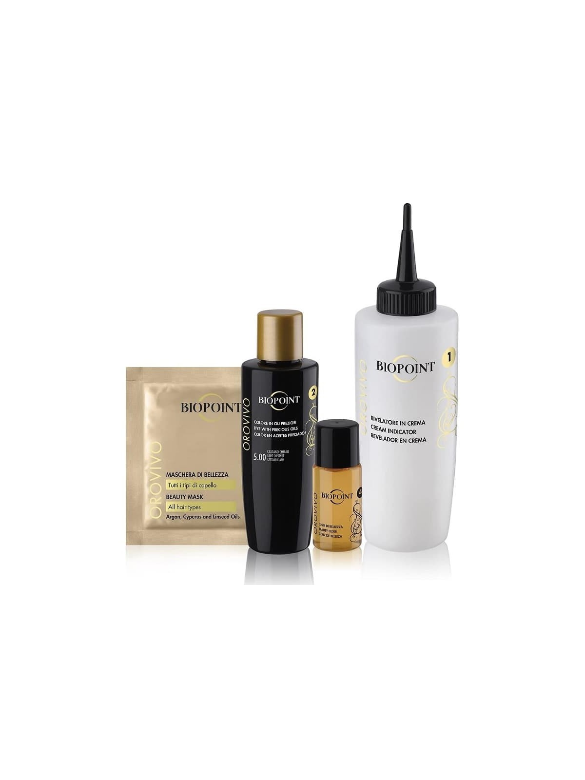 Biopoint Orovivo Elisir di Colore Kit Colorante 5.00 Castano Chiaro |BIOPOINT