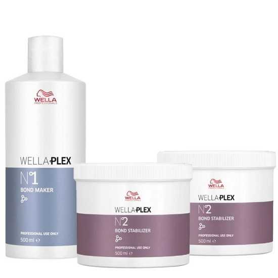 Wella Wellaplex Salon Kit Bond Maker 1 Bond Stabilizer 2 500ml