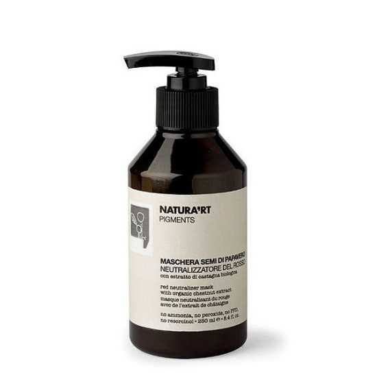 RICA NATURA'RT PIGMENTS MASCHERA SEMI DI PAPAVERO NEUTRALIZZATORE DEL ROSSO 250 ML