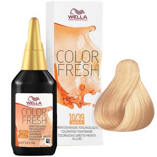 Wella Color Fresh 10/39 Biondo Platino Dorato Cendrè 75ml