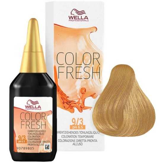 Wella Color Fresh 9/3 Biondo Chiarissimo Dorato 75ml